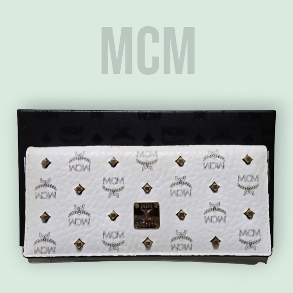 MCM Handbags - MCM (Like New) Visetos Trifold Long Wallet-Complete Inclusion